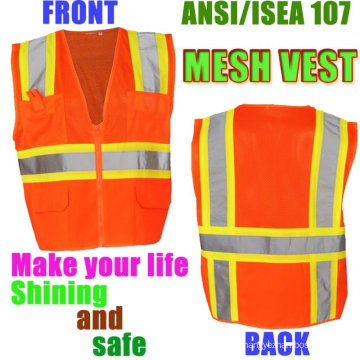 Gilet de sécurité fluorescent